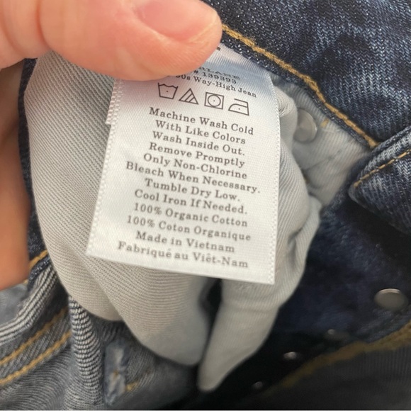 NEW WITH TAGS Everlane Vintage Rich Indigo Rigid Way High Jean in Size 26 - Picture 8 of 8